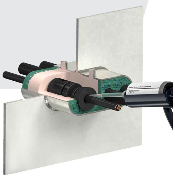 SVT多重管線貫穿密封系統GEAQUELLO? E950